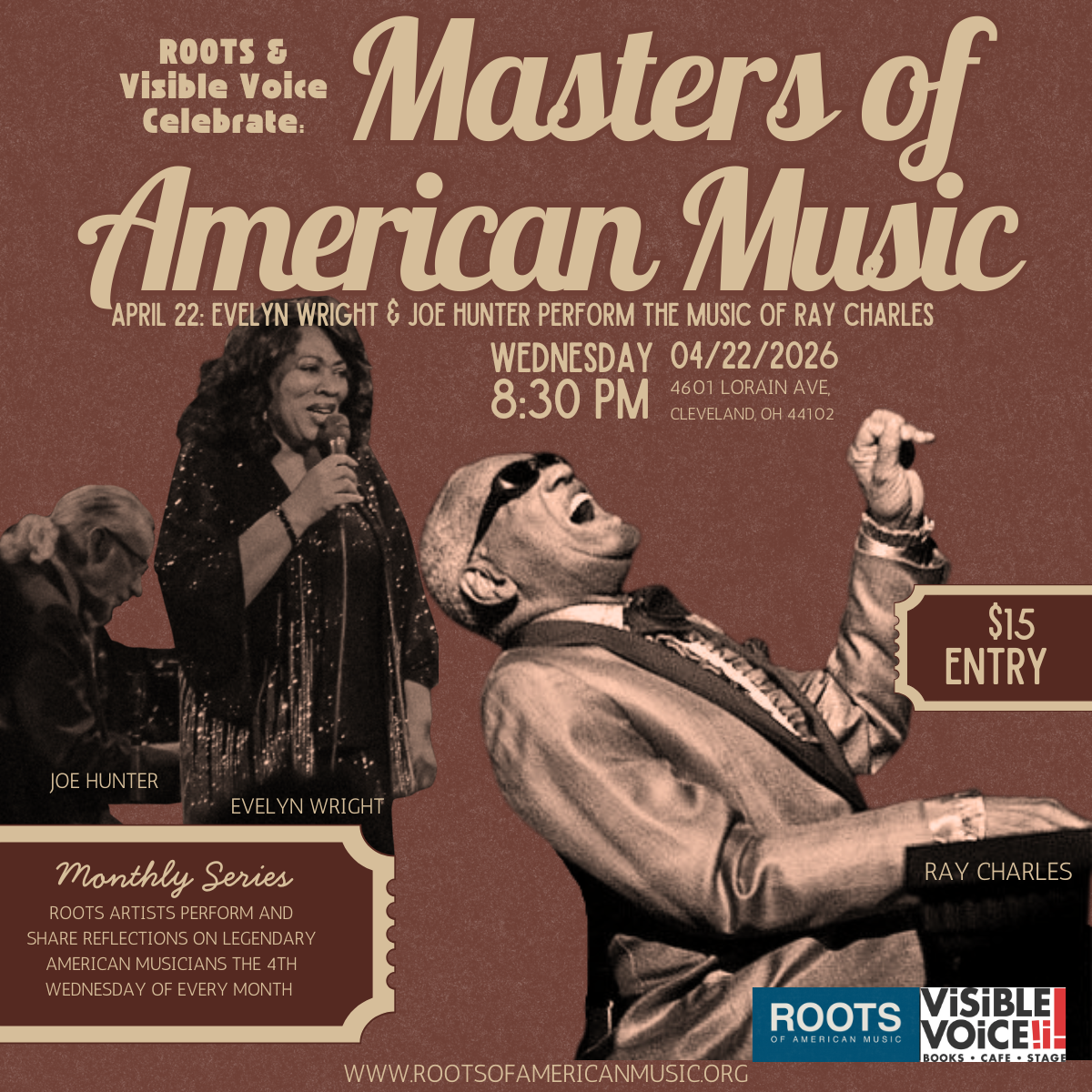 Masters of American Music: Evelyn Wright and Joe Hunter Celebrate the Music of Ray Charles - logo